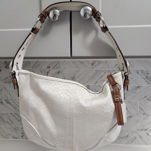 Coach white bag